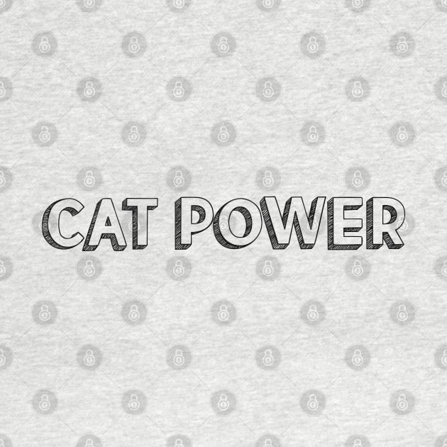 Cat Power <//> Typography Design by Aqumoet